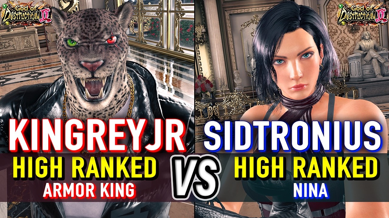 T8 🔥 KINGREYJR (Armor King) vs SIDTRONIUS (Nina) 🔥 Tekken 8 High Level Gameplay
