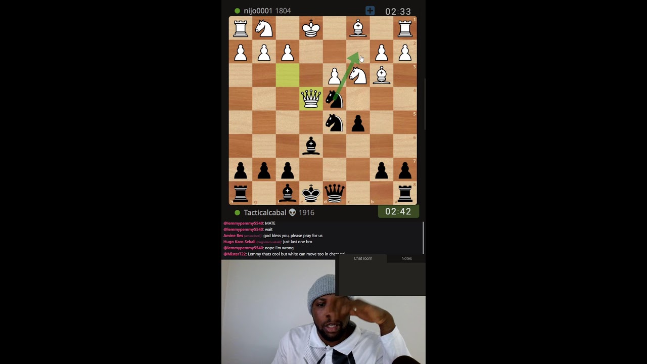 Nigerian Mikhail Tal plays chess | Road to 2200 ELO day 169 lichess.org