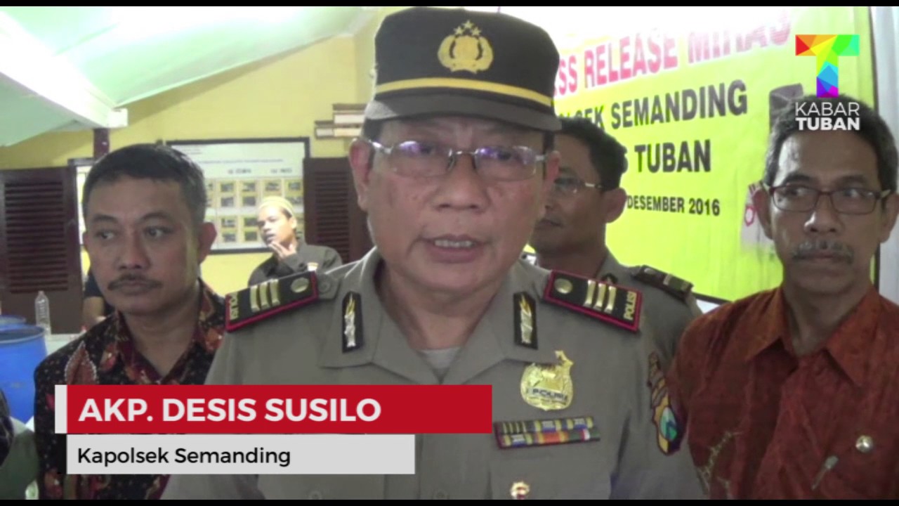 Tahun Baru 2017, Polsek Semanding Amankan Ribuan Liter Arak