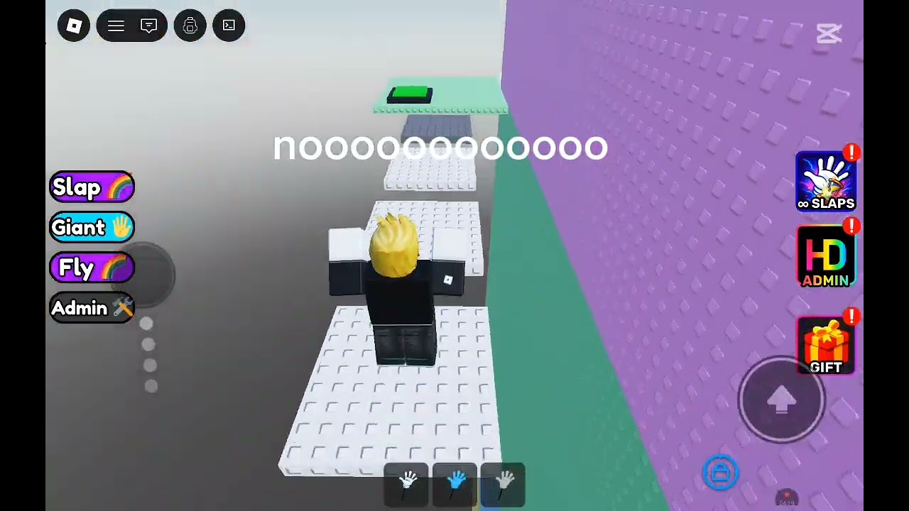 Trying to beat slap tower in Roblox 😅