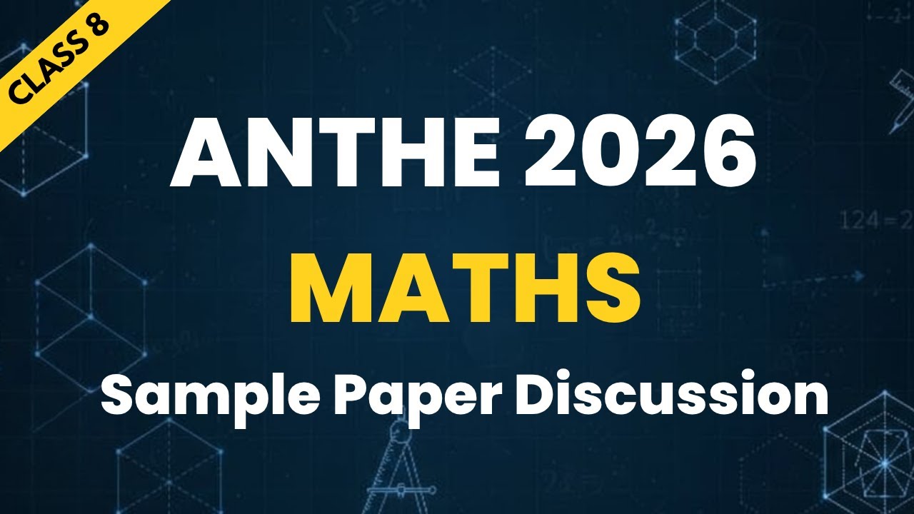 ANTHE 2026 | Class 8 Sample Paper Discussion 🔥 | Full Paper Solution & Exam Strategy | Crianza