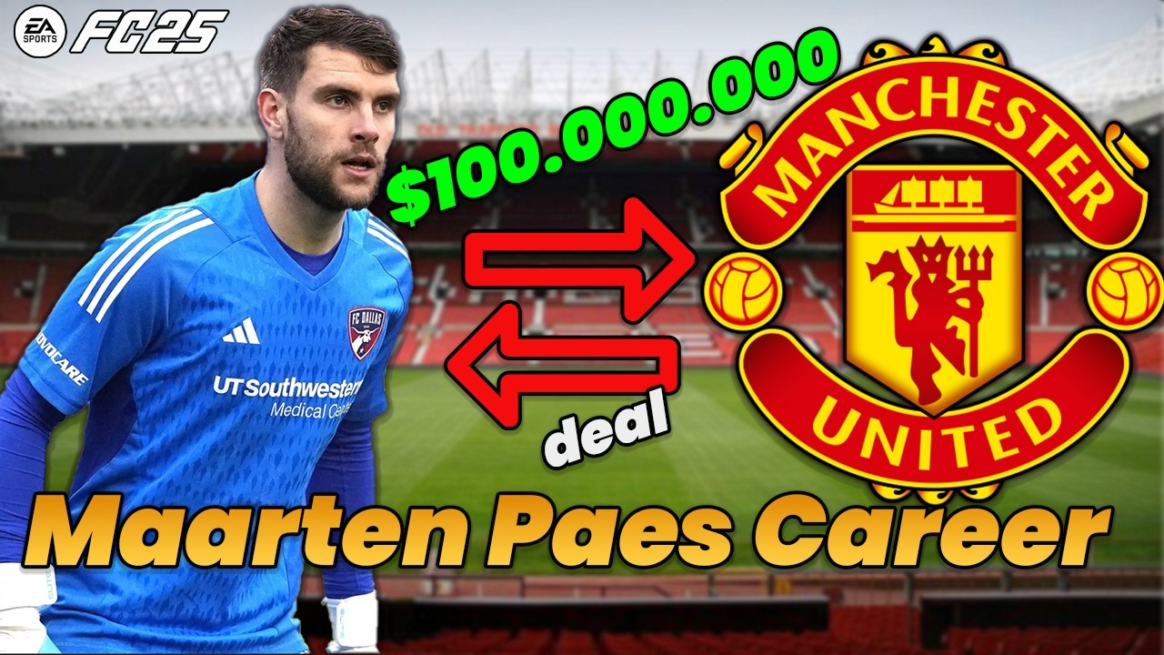 MAARTEN PAES MENJADI KIPER MANCHESTER UNITED UNTUK JADI YG TERBAIK DI DUNIA - CAREER MODE FC 25