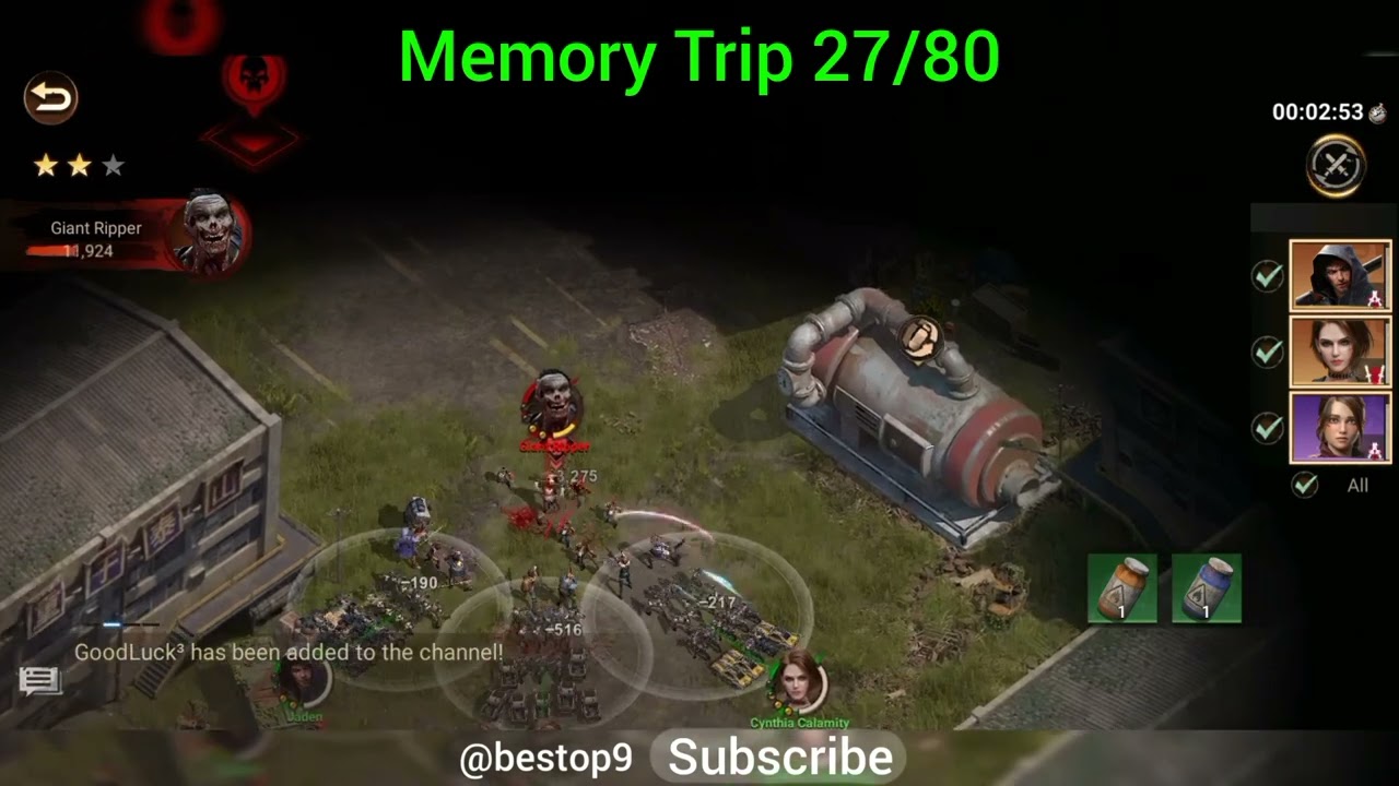 Memory Trip 27/80 doomsday last survivors 1 to 80 available or coming in chanel