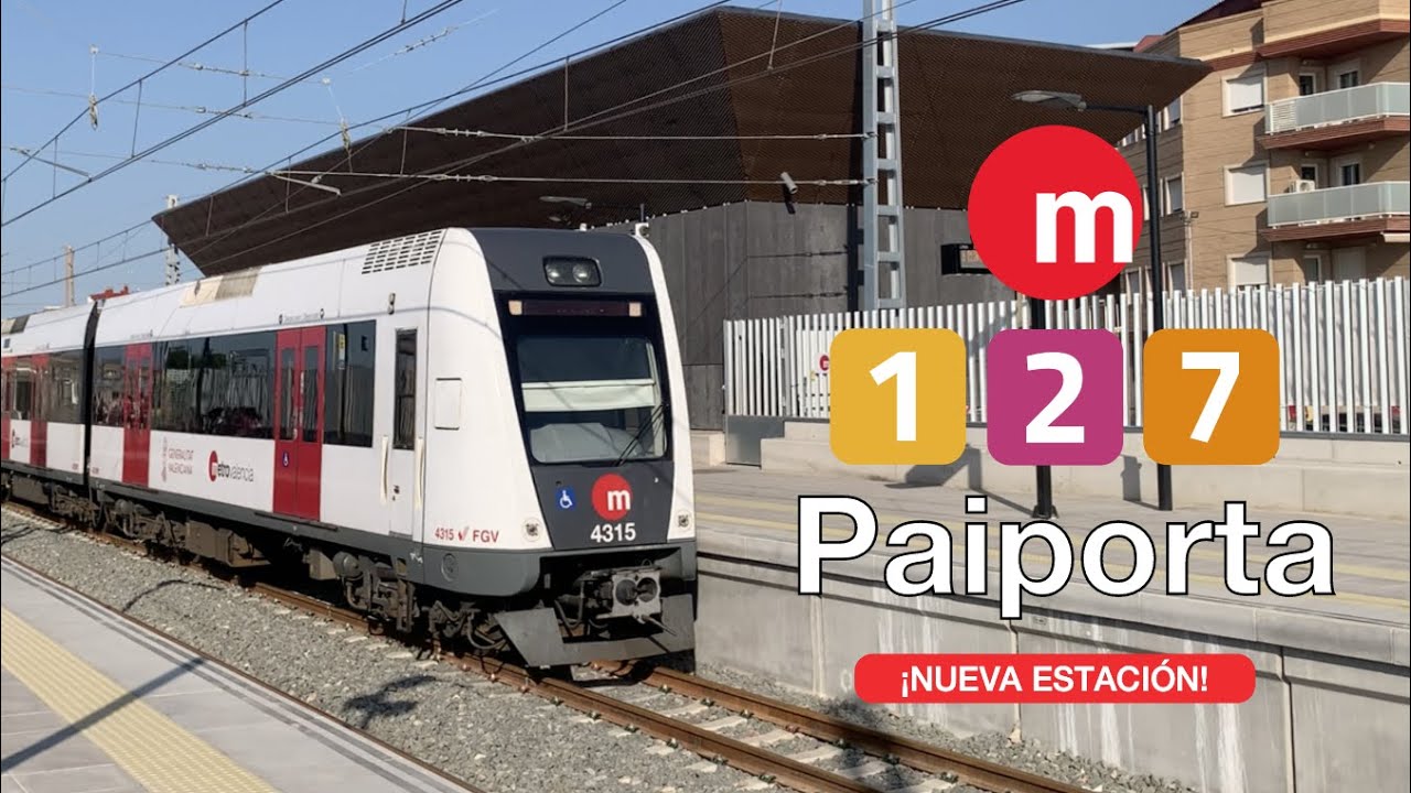 Trenes Por La NUEVA Estación De Paiporta (Metrovalencia) Tras La DANA