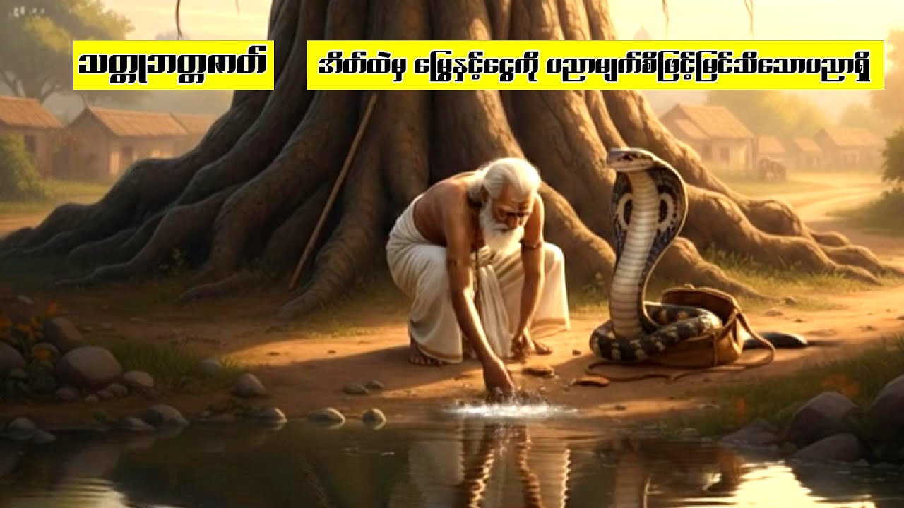 (၄)သတ္တုဘတ္တဇာတ်(အိတ်ထဲမှ မြွေနှင့်ငွေကို ပညာမျက်စိဖြင့်မြင်သိသောပညာရှိ)