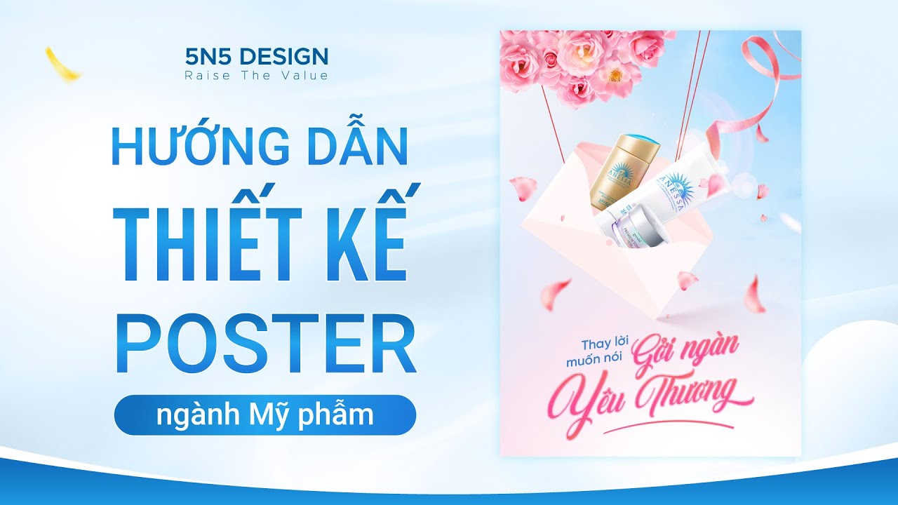 Thiết Kế Poster Ng&agrave;y Phụ Nữ Việt Nam 20.10 | Poster tutorial design
