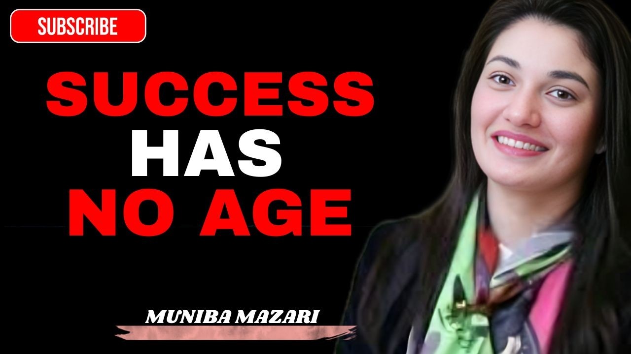 Success Has No Age - Muniba Mazari Powerfull Speech.