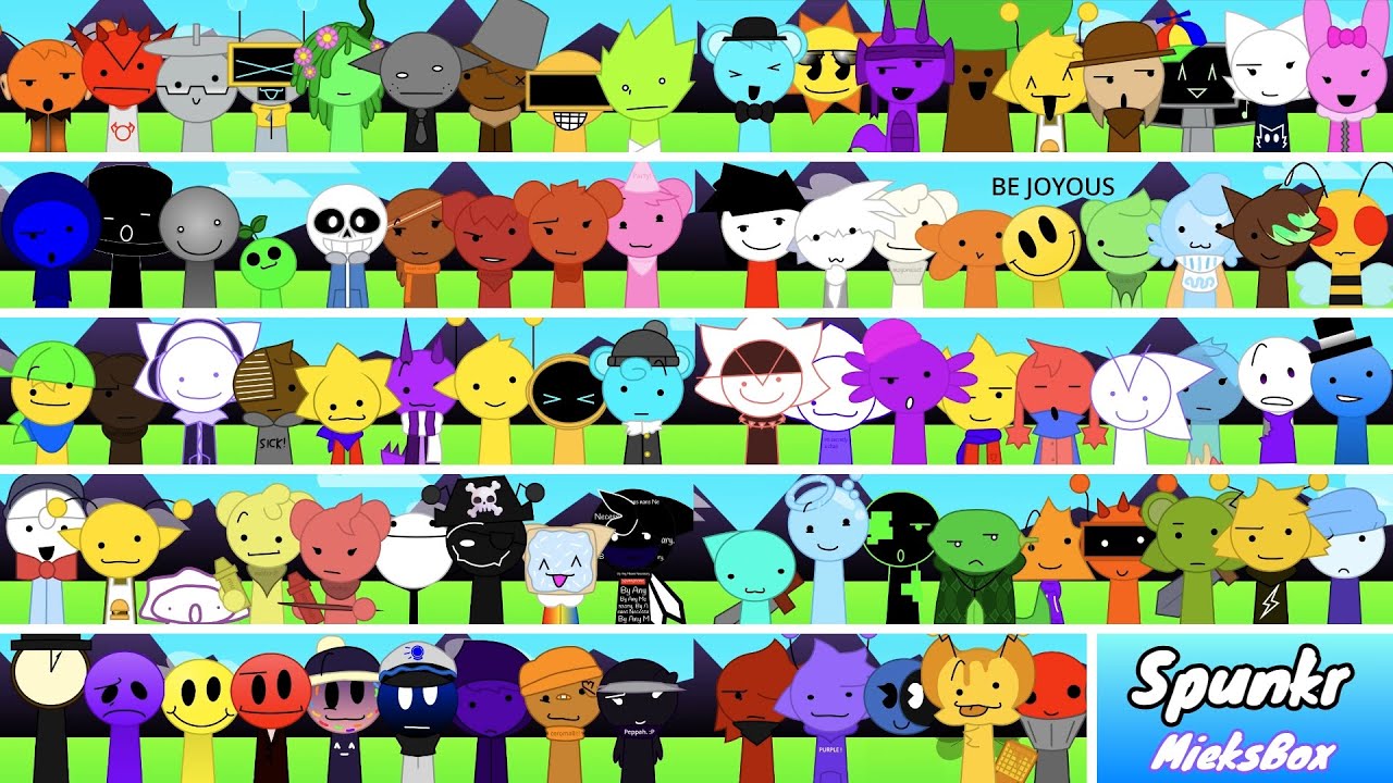 Sprunki Incredibox - Spunkr Normal version - with All Characters