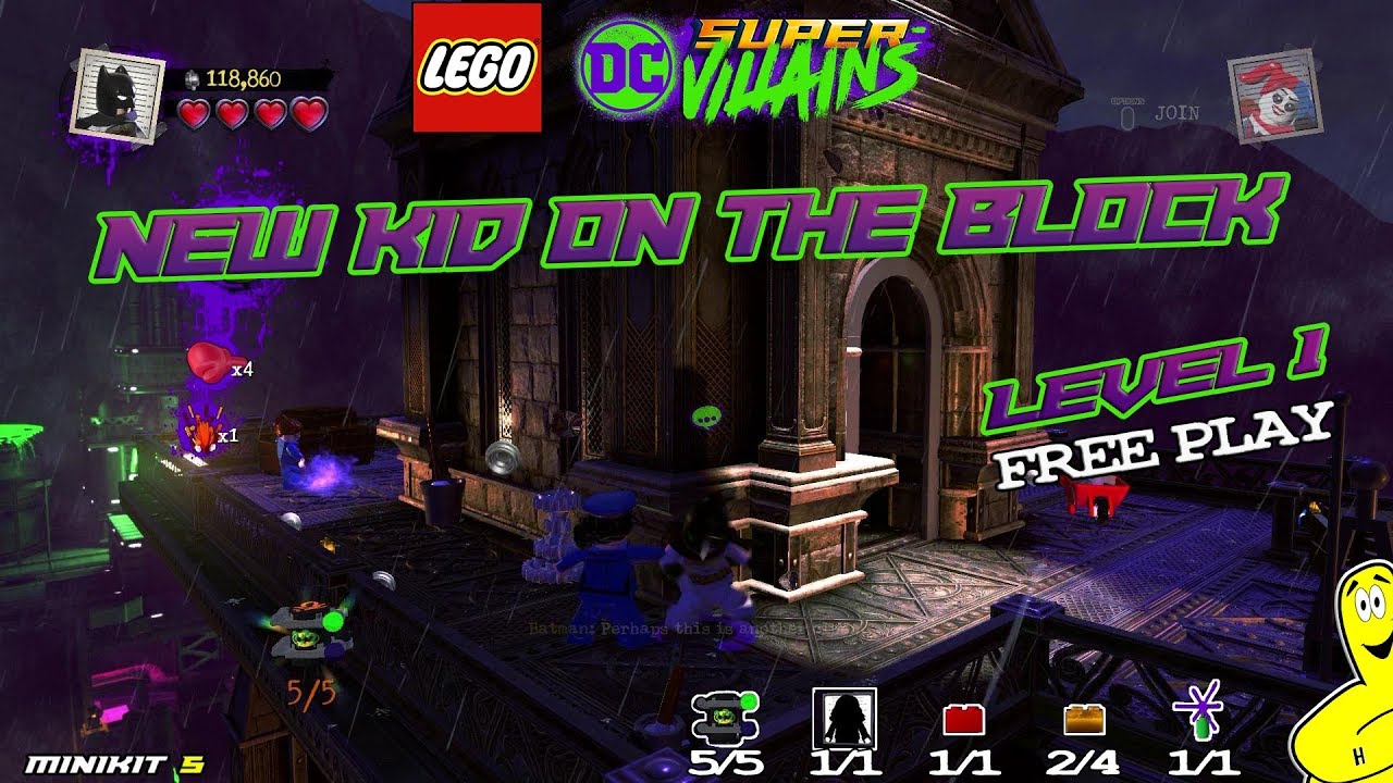 Lego DC Super-Villains: Level 1 / New Kid On The Block FREE PLAY (All Collectibles) - HTG