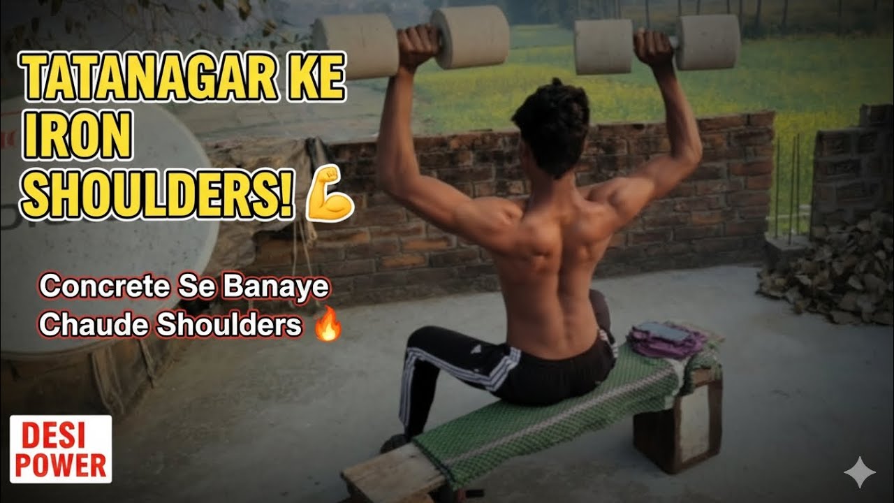 Best exercise for Wuscle gain shoulder #exercise #desi #workout