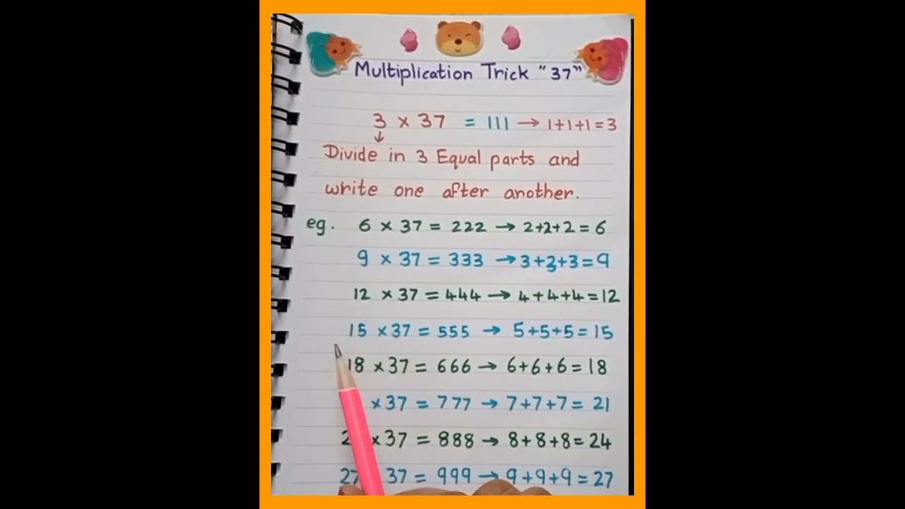 Multiplication Trick 37 II Simple calculation