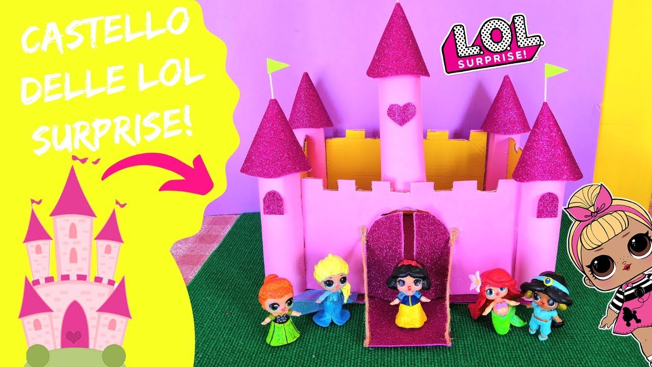 CREO UN CASTELLO PER LE LOL SURPRISE *DIY lol doll cardboard castle*