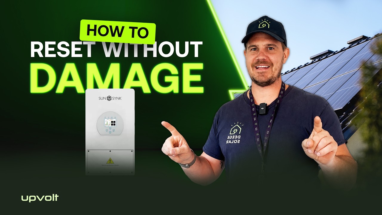 How To SAFELY Reset Your Sunsynk inverter | Full Step-by-Step Tutorial!