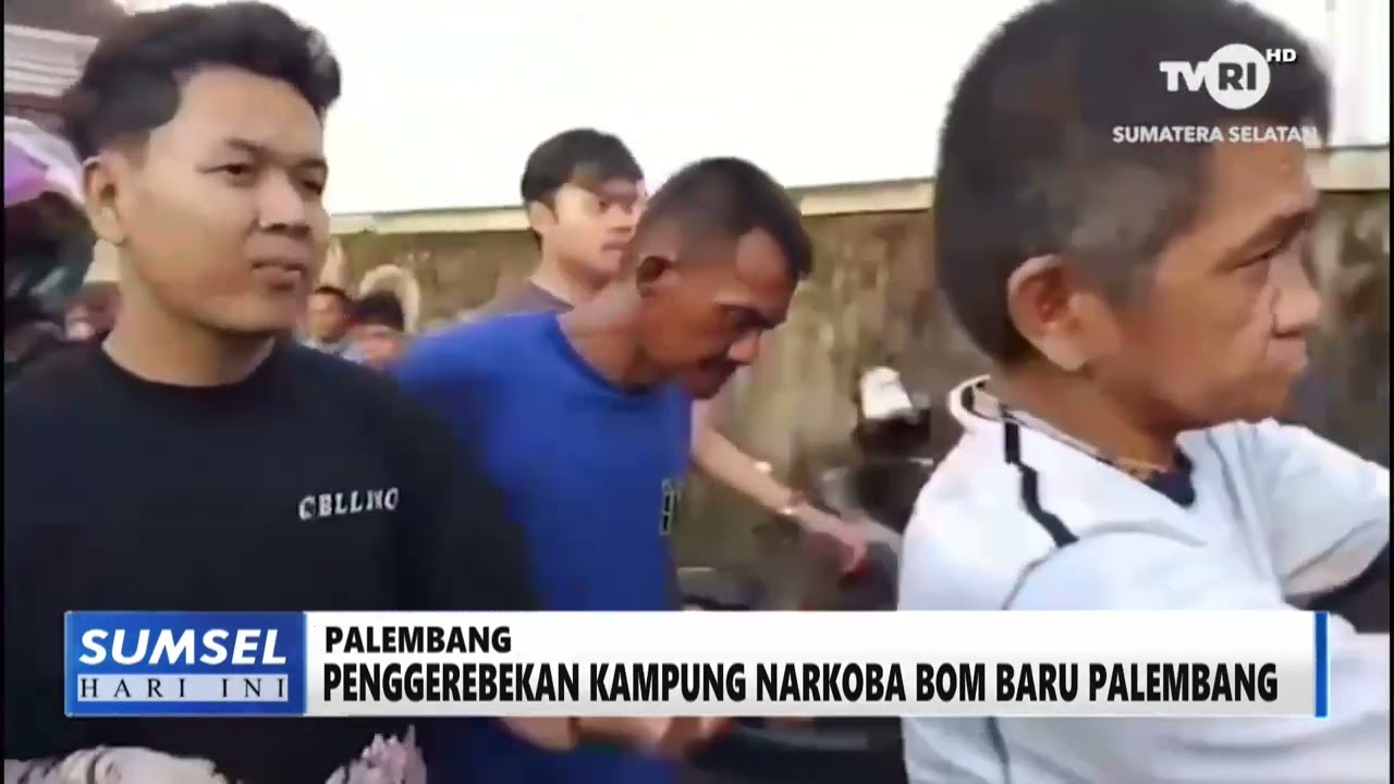 SUMSEL HARI INI - PENGGEREBEKAN KAMPUNG NARKOBA BOM BARU PALEMBANG