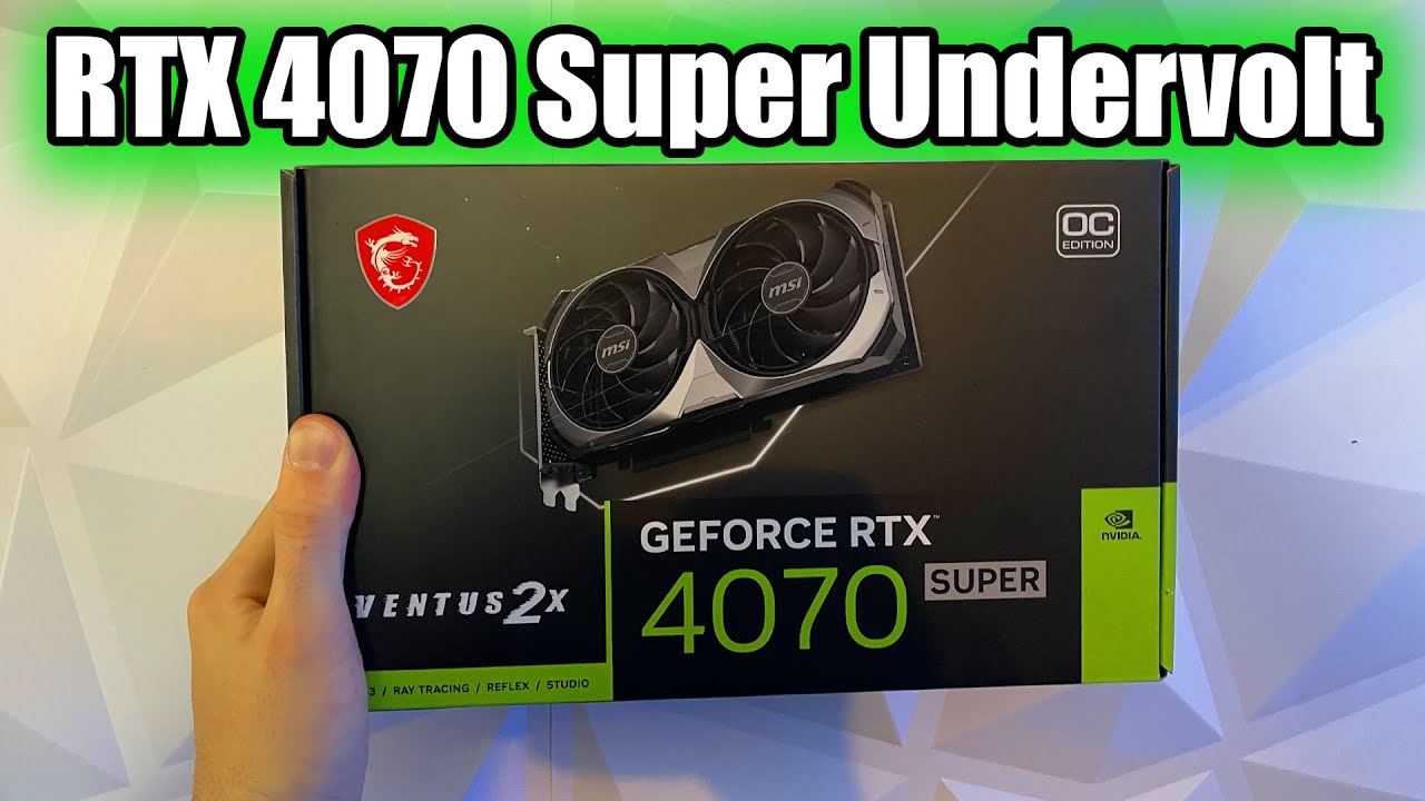 Понизьте напряжение на RTX 4070 Super, чтобы увеличить FPS и снизить температуру! — Руководство