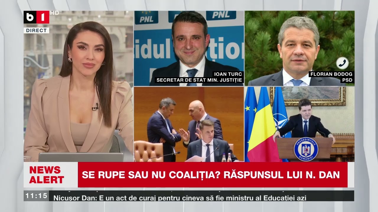 I. TURC, PNL ȘI FL. BODOG, PSD.  SE RUPE COALIȚIA SAU NU_Știri B1TV_30 ian. 2026