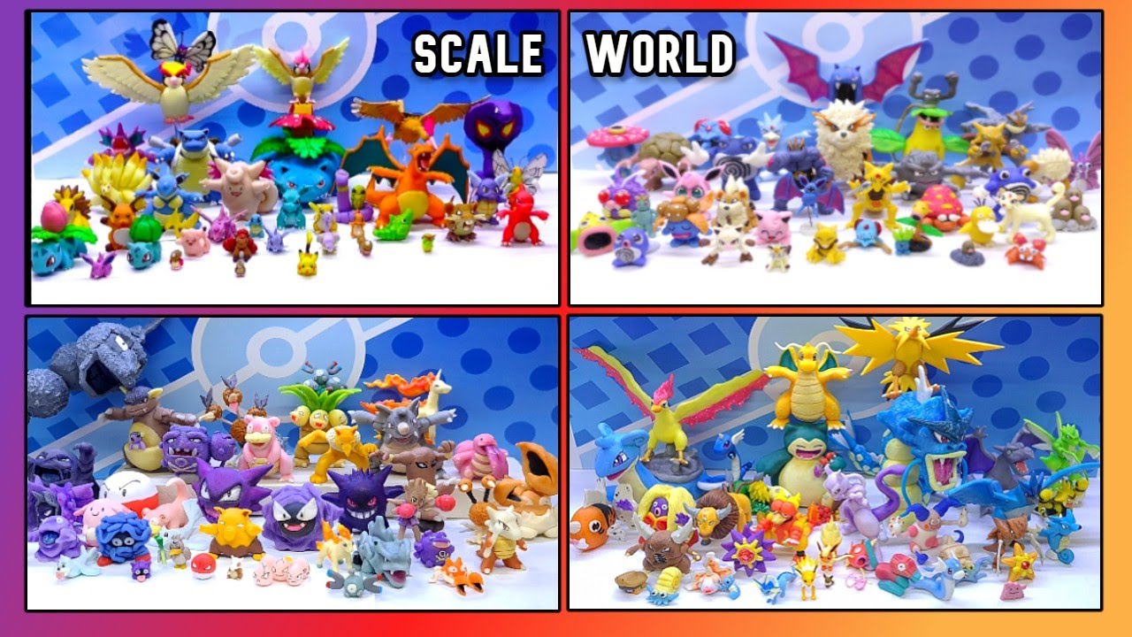 POKEDEX COMPLETA de plastilina/porcelana fria ( 151 pokémon a escala ) (POKEMON SCALE WORLD CLAY)