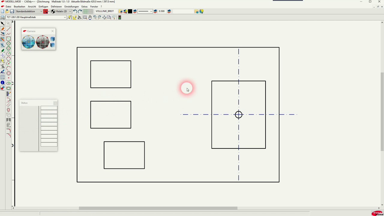 Beckercad Vierkantloch 2