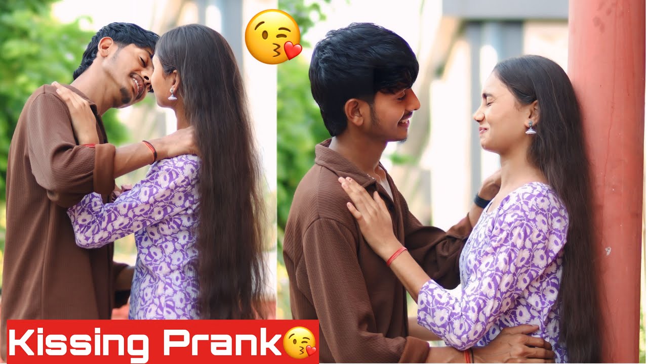 Kissing Prank On Prity😘| किस ले ही लिया 😛|Raja Sahani Vlogs@Raja Sahani