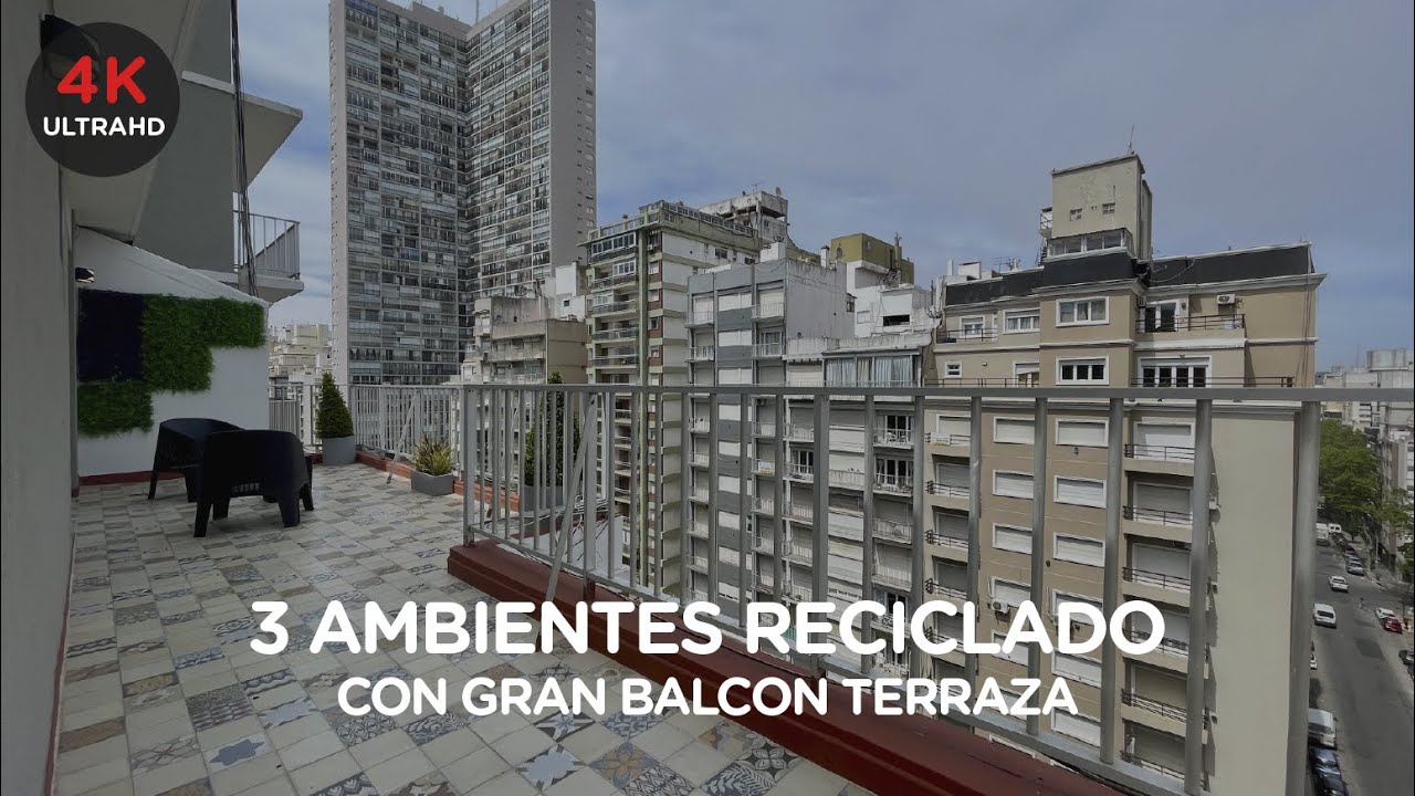 RESERVADO Departamento 3 ambientes con gran balcon terraza a metros del mar - Mar Del Plata #5620477