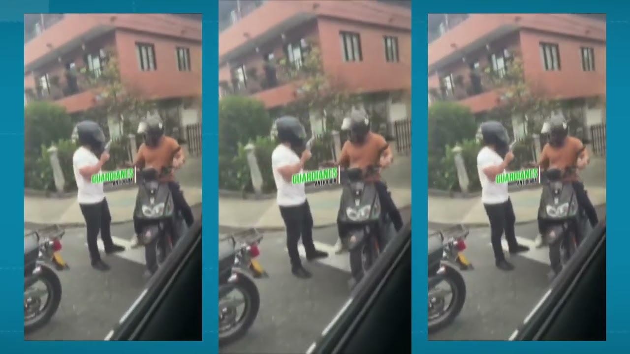 Capturan a hombres en motocicleta que amenaza a conductor con arma para robarlo