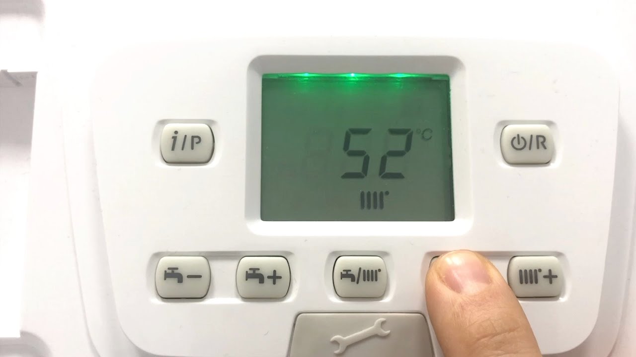 Tutorial Baxi duo tec boiler Menu use heating adjustment hot water summer winter, parameter settings