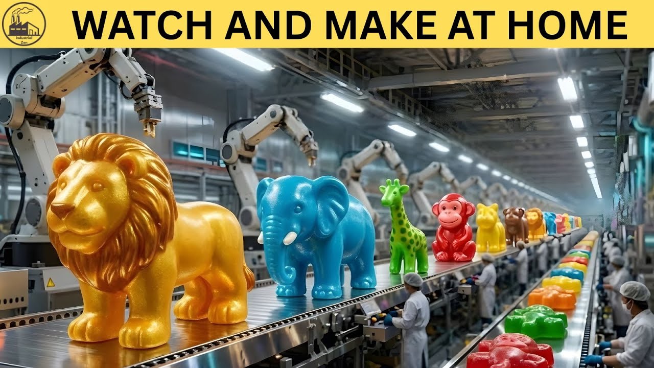 Inside a Modern Candy Factory 🍬 | From Sugar to Colorful Candies (Full Production Process)