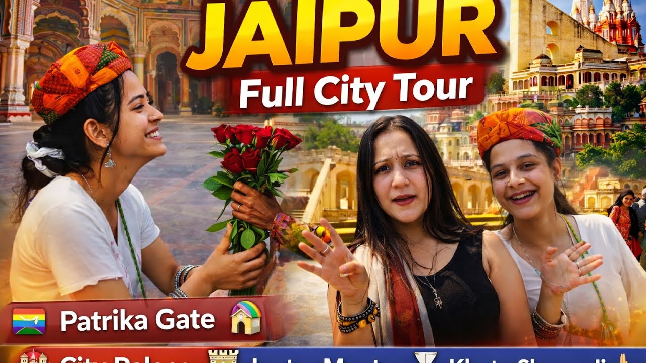 Jaipur Full City Tour | Patrika Gate, City Palace, Jantar Mantar & khatu Shyam Ji