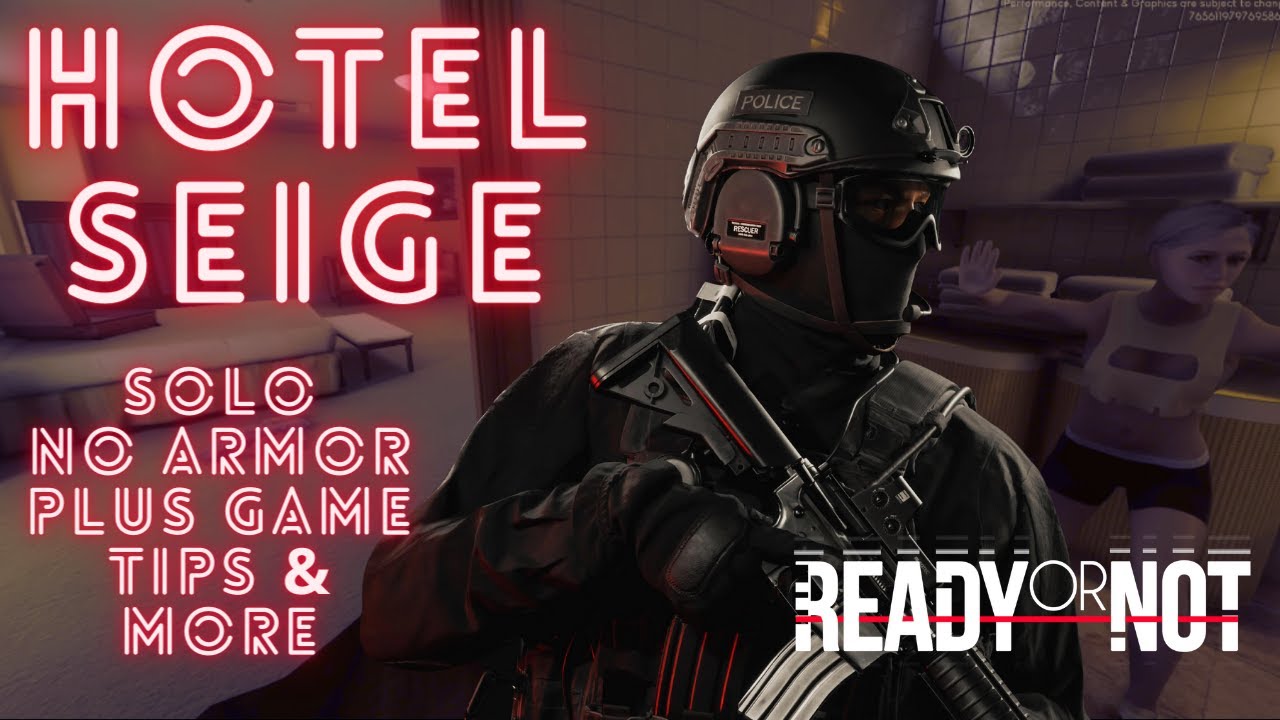 HOTEL SEIGE - Ready or Not Solo & Tips (No Armor) #gaming