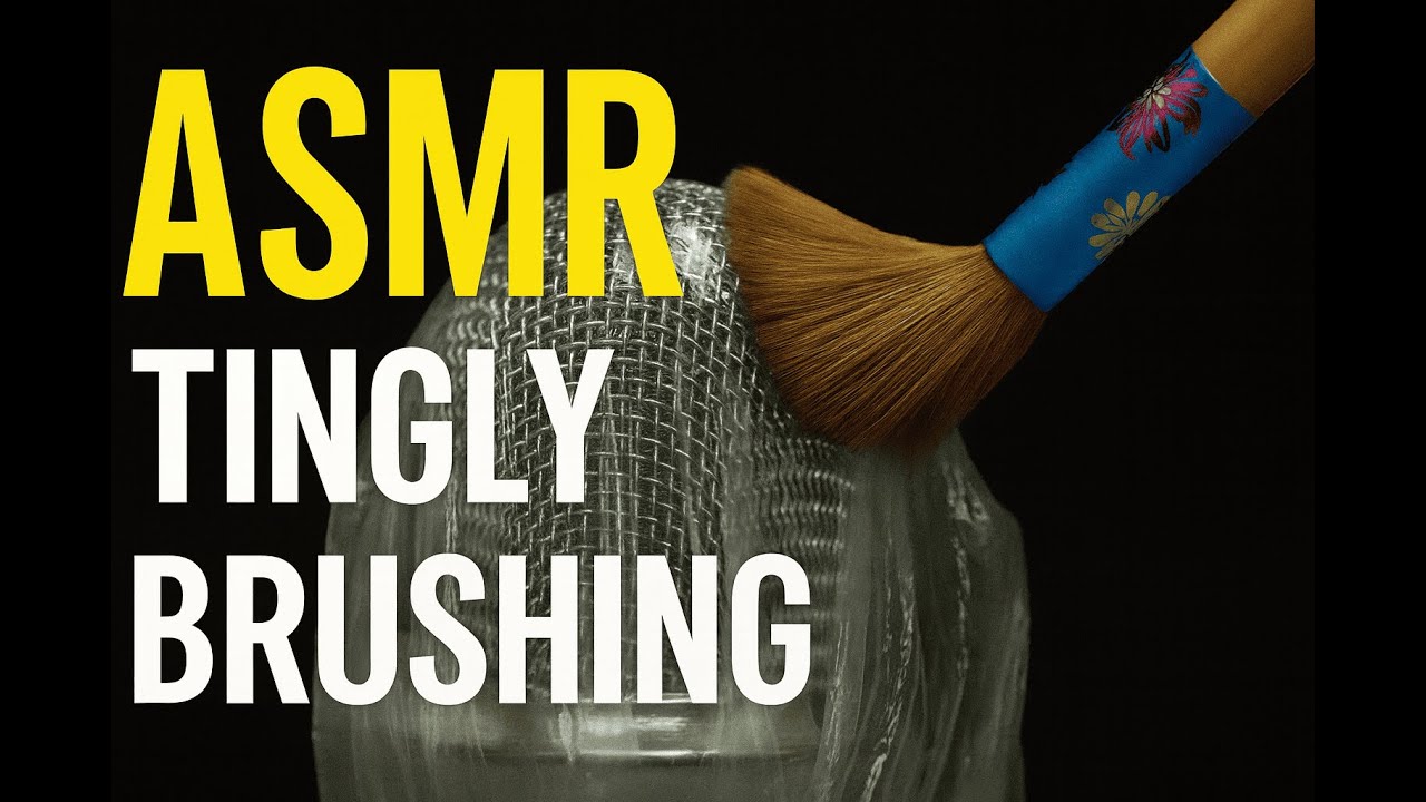 EXTREMELY RELAXING ASMR 💤 Brushing Plastic on Mic for Deep Sleep