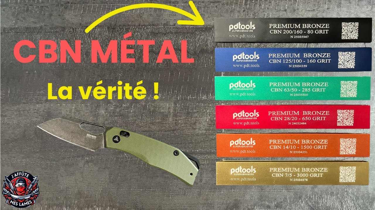 Test des pierres CBN Premium Bronze PDTools - liant métallique (UKSG)