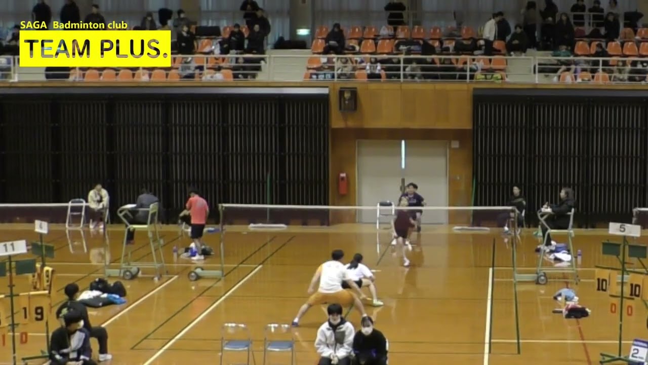 2026.2.8　立石/川野(福岡)・吉永/中園(佐賀)　第71回全九州社会人バドミントン選手権大会　一般混合ダブルス　3回戦