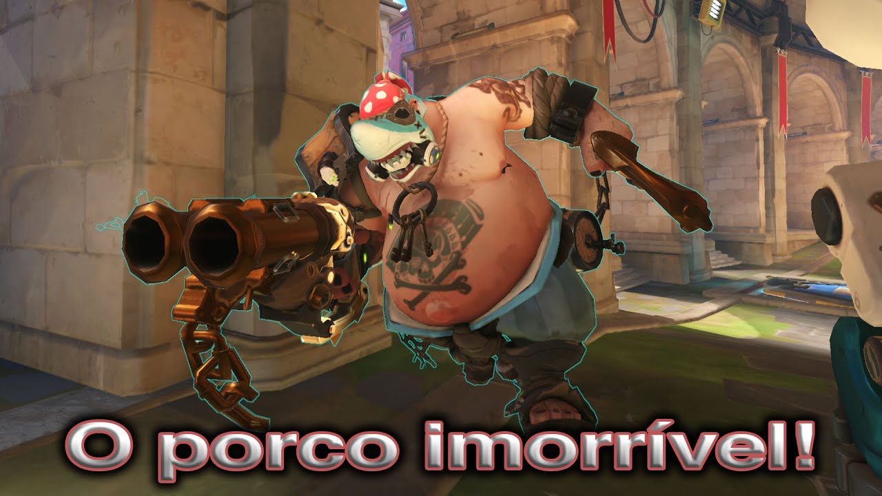 O porco não morre KKKKKK - Overwatch 2 Roadhog Gameplay