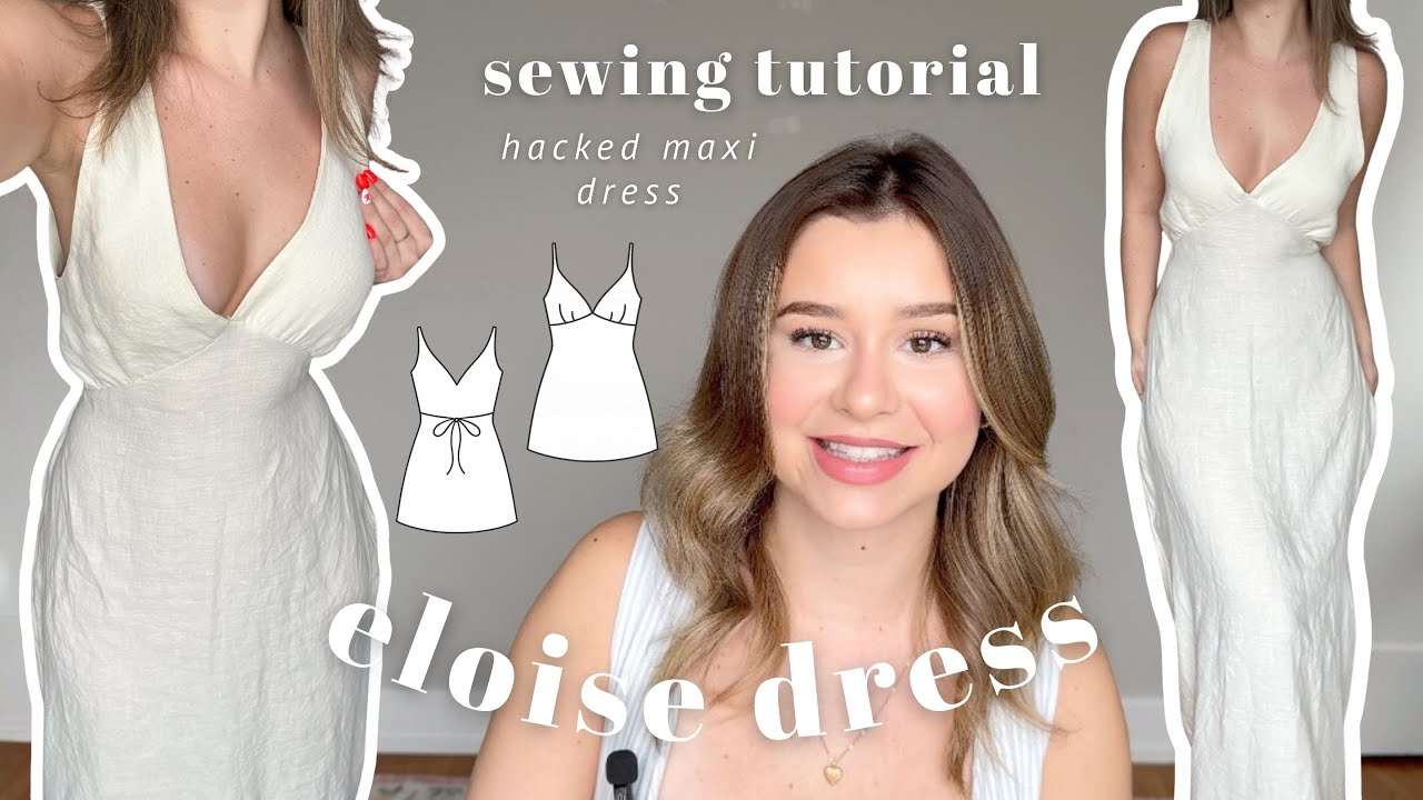 How to Sew the Eloise Dress (Maxi Pattern Hack!) | Step-by-Step Sewing Tutorial
