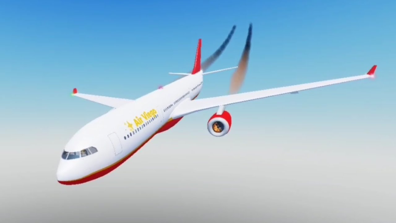 Airbus A330-300 crash landing emergency in roblox cabin crew simulator 