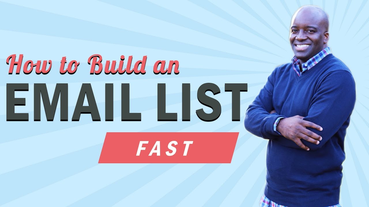 How to build your email list fast -  Build an email list fast and for free &mdash; 2 list building tips