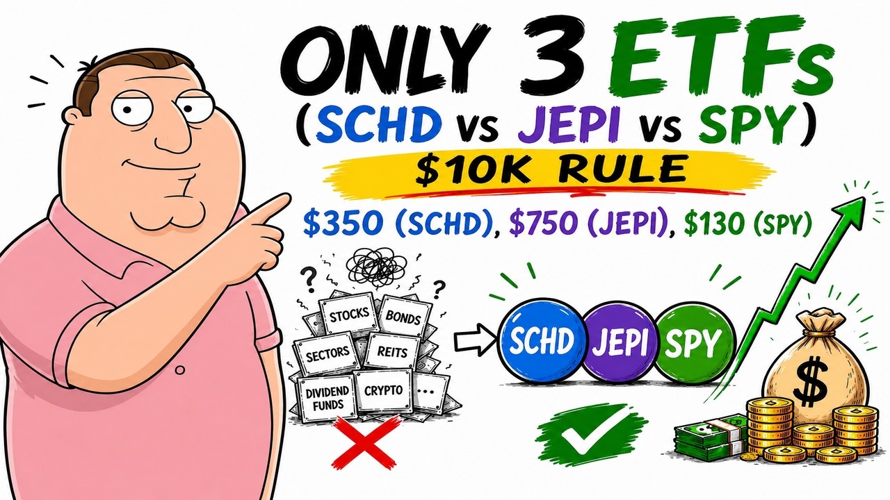 SCHD vs JEPI vs SPY: $10k in &rarr; Which ETF Will Pay You More In 2026