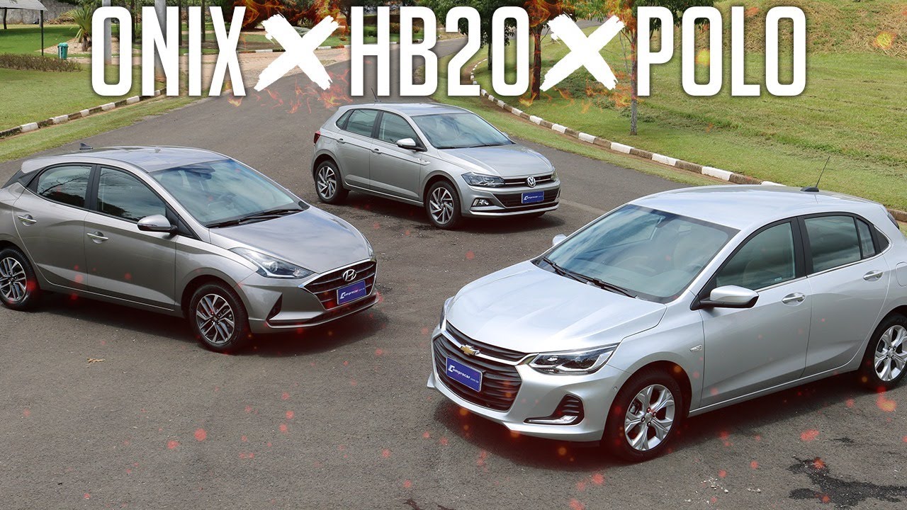 Comparativo Onix x HB20 x Polo - Versões Topo Com Motor 1.0 Turbo e Câmbio Automático