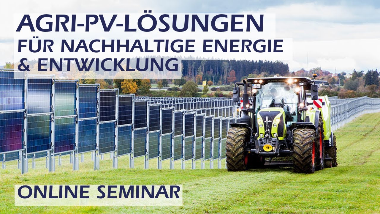 Online Seminar: Agri-PV-Lösungen für nachhaltige Energie und Entwicklung