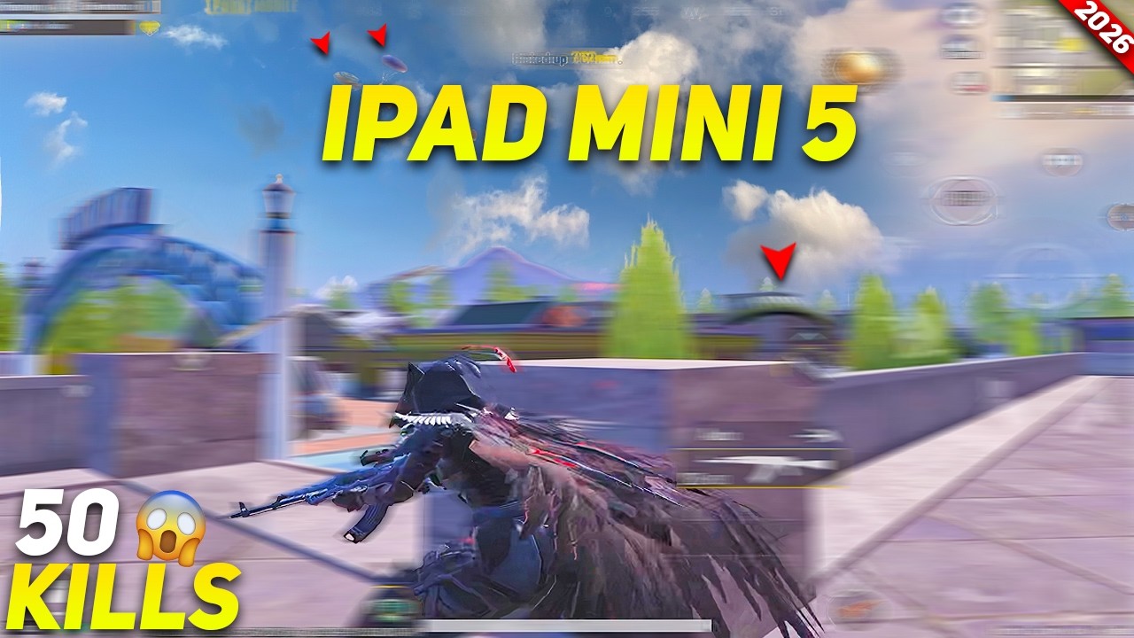 IPAD MINI 5 PUBG TEST NEW GAMEPLAY IN 2026 | NEW UPDATE 4.4 GAMEPLAY | PUBGM | NEW RECORD IN LIVIK
