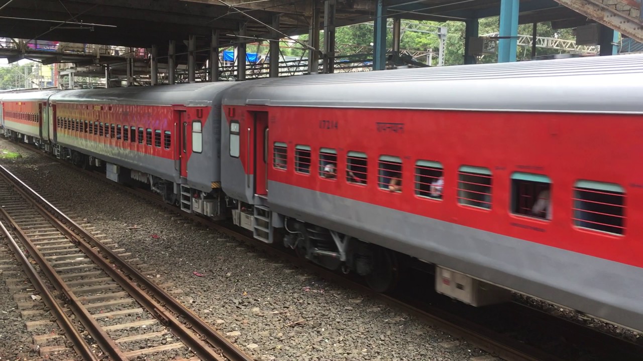 In all new bright red look...LTT - Darbhanga PAWAN EXPRESS gets LHB rake!