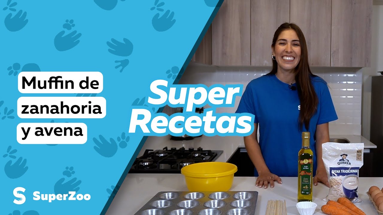 Hazle un muffin de zanahoria y avena a tu perro 🐶