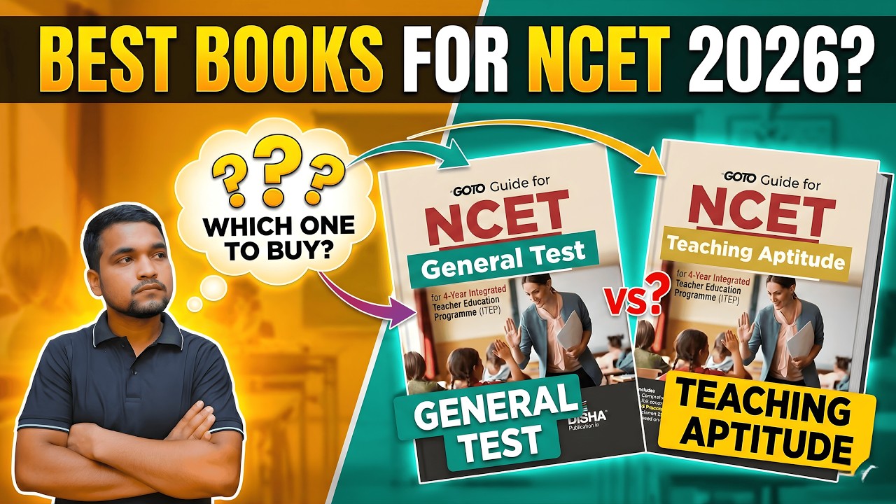Best Books For NCET 2026 ITEP Exam | Teaching Aptitude, General Test, Domain | Which Book to Buy?
