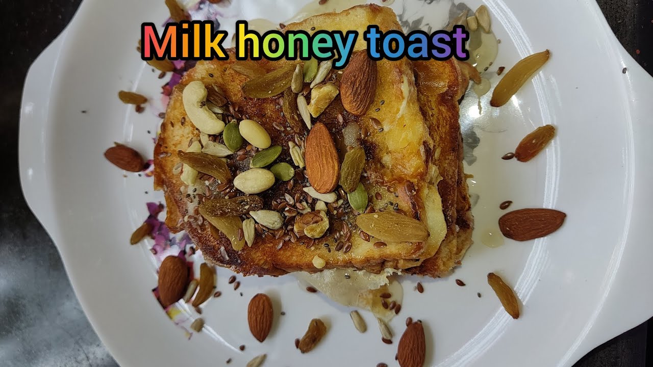 Milk honey toast||easy toast breakfast||milk bread toast||