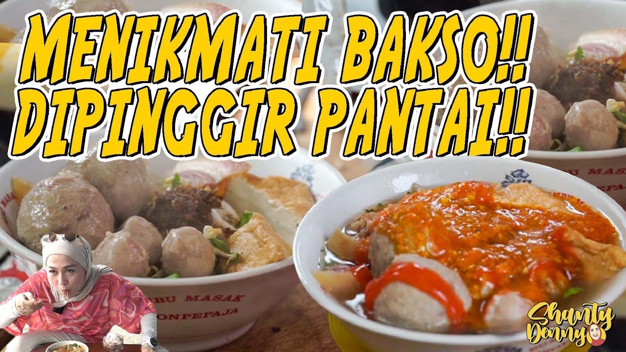 MENIKMATI BAKSO DIPINGGIR PANTAI!! BAKSO SOLO LAUT BIRU!!