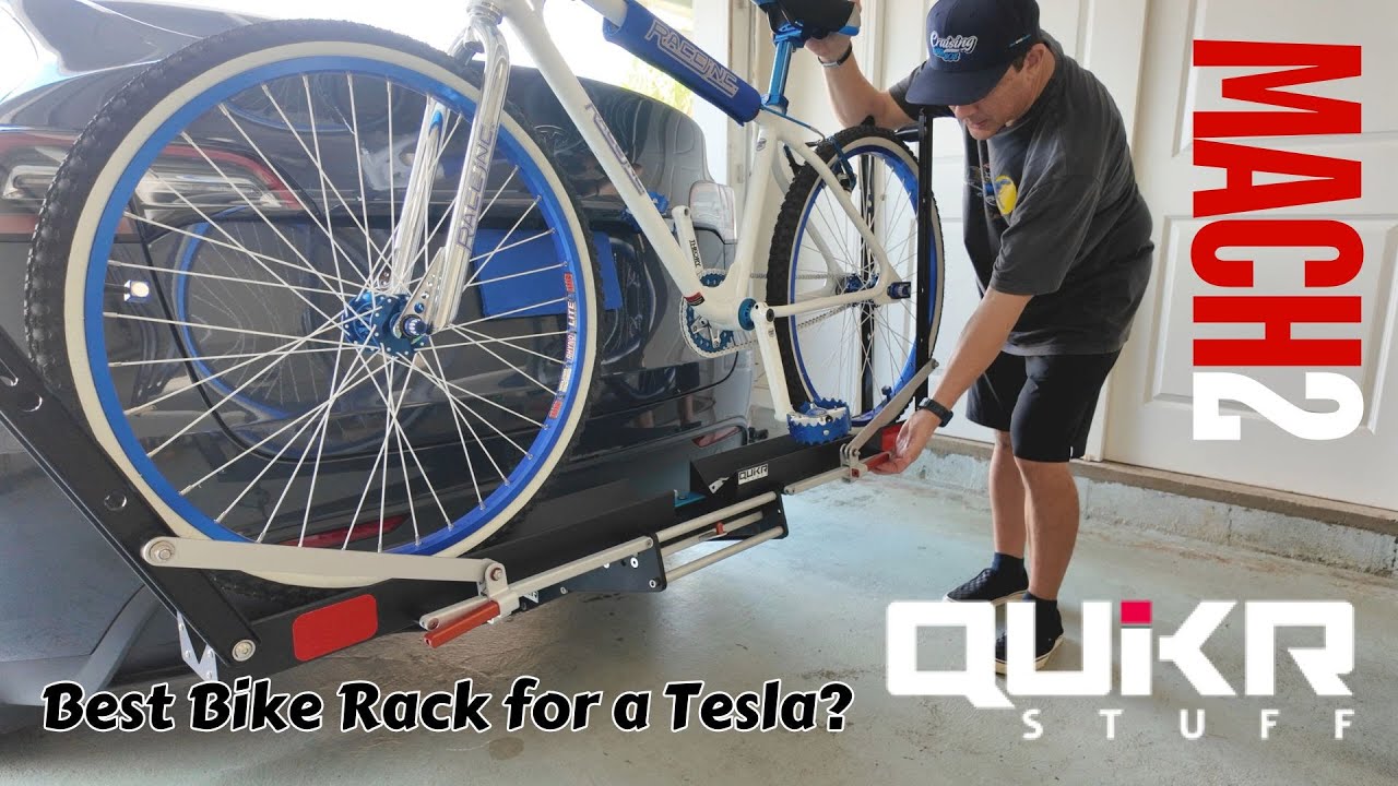 Крепление для велосипеда Quikr на Tesla Model Y — стоит ли оно шумихи? — #bikerack