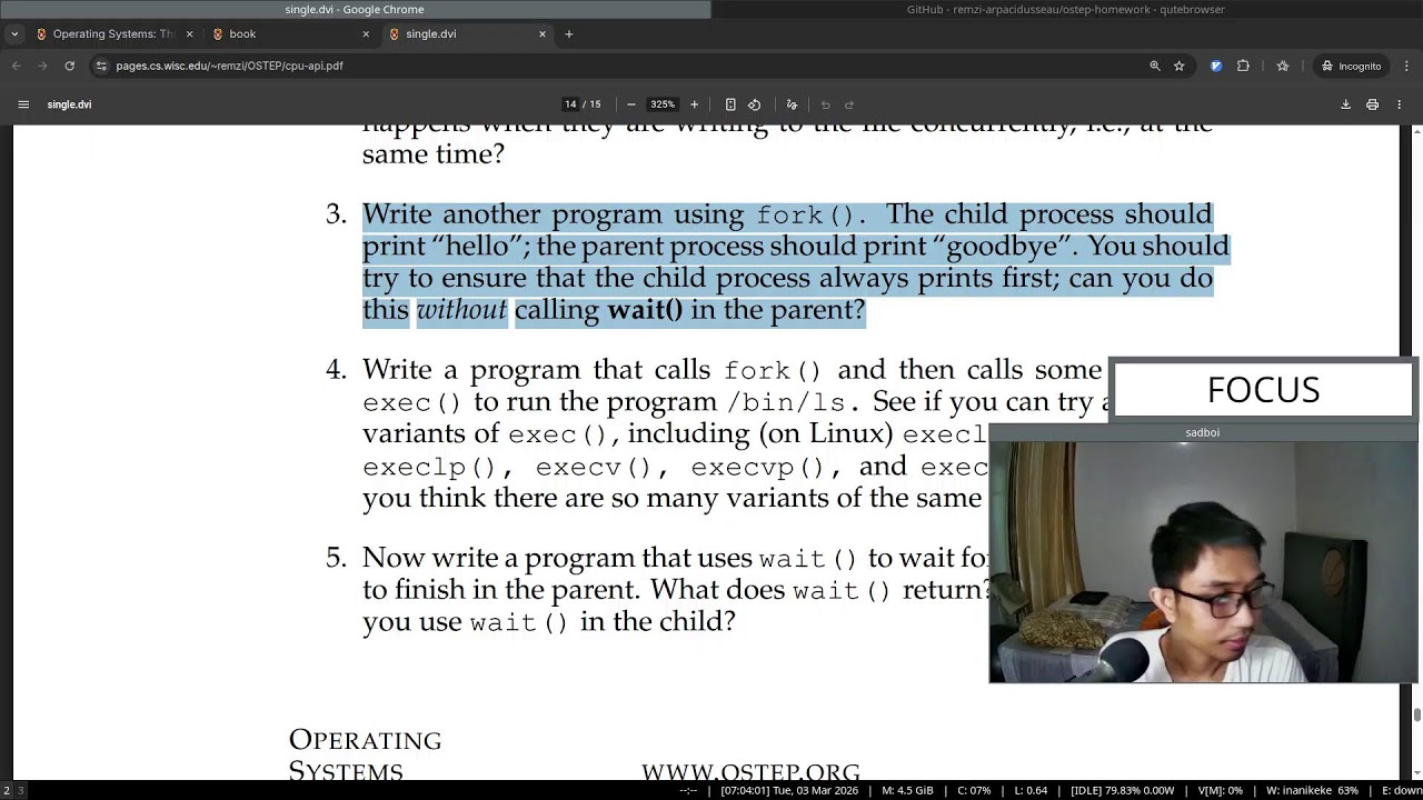 Live study: read along book 