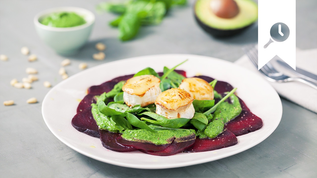 Rote Bete Carpaccio Rezept | Mit überbackenem Ziegenkäse | EDEKA