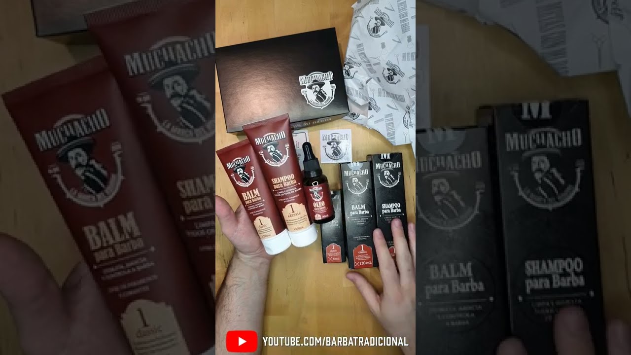 💈 UNBOXING Muchacho - Kit para barba &oacute;leo,  balm e shampoo.  Apresenta&ccedil;&atilde;o SENSACIONAL! 💈