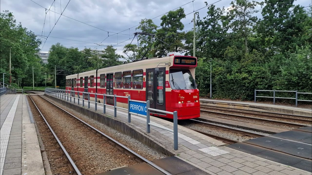 HTM tramlijn 2 Den Haag Kraayenstein - Leidschendam Noord | omleding | BN GTL8 3098 | 2023